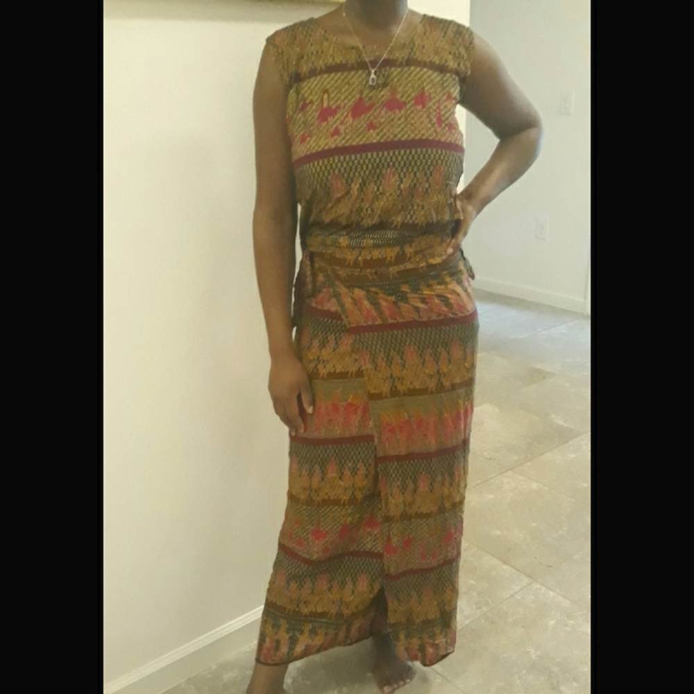 Batik skirt set
